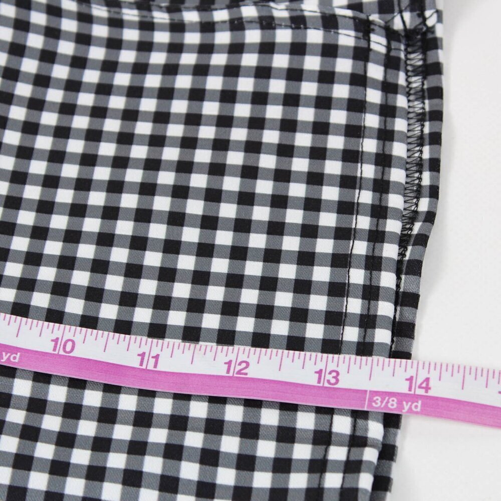 🔴 Boohoo Bengaline Gingham Wrap Split Skirt - Size 8 - NWT - Picture 9 of 10